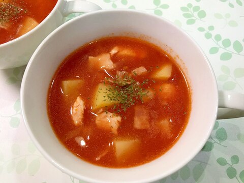 チキンとポテトのトマトスープ